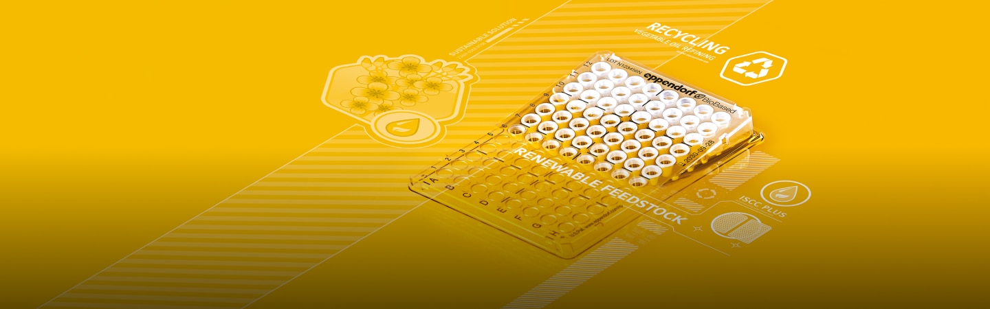 Biobased twin.tec plate with yellow background