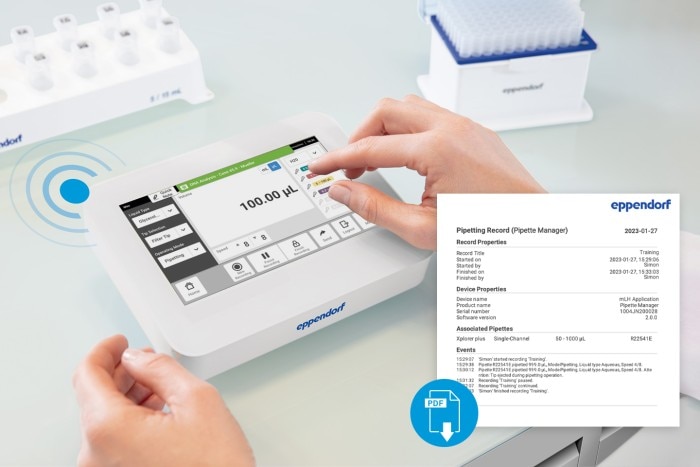 Pipette Manager: Parameter Setting