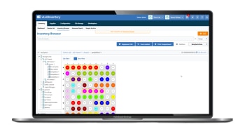 eLab inventory on laptop display