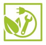 Eppendorf: Assembled with 100% Renewable Power Logo of "assembled with 100% renewable power" at Eppendorf
