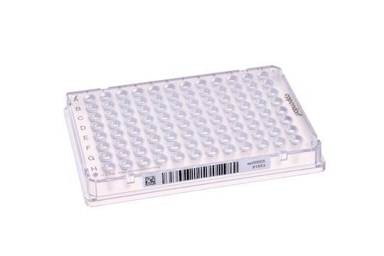 Barcoded Eppendorf twin.tec PCR plate 96, clear with SafeCode for high-throughput sample handling