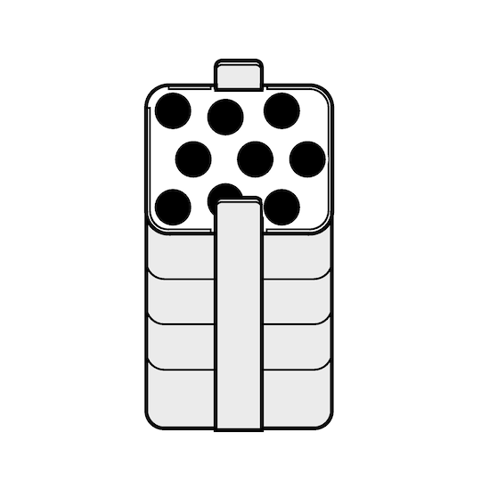 Adapter for falcon tubes 9x15 mL