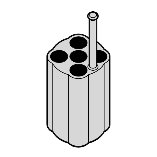 Adapter 5x1.4 mL with holding stick