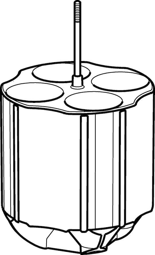 Adapter for 4 tubes 50 mL conical, 5910701004