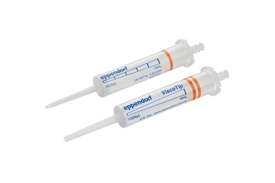 ViscoTip syringe tips have been optimized for handling the most viscous of liquids Eppendorf ViscoTip® pipette tip is optimized for dispensing viscous liquids with a dynamic viscosity from 200 mPa*s to 14,000 mPa*s