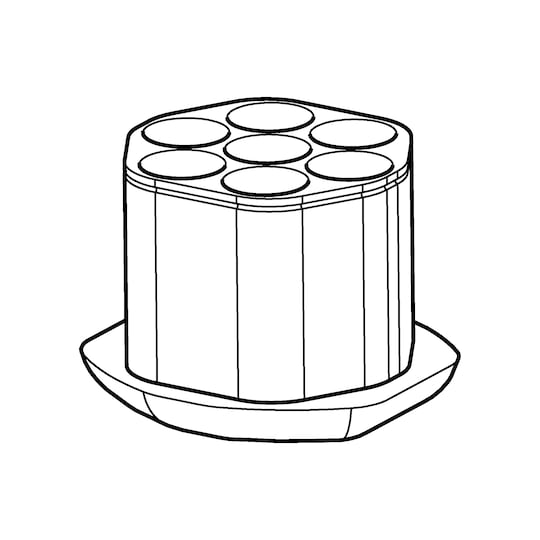 Adapter 7x50mL, skirted 5910764006