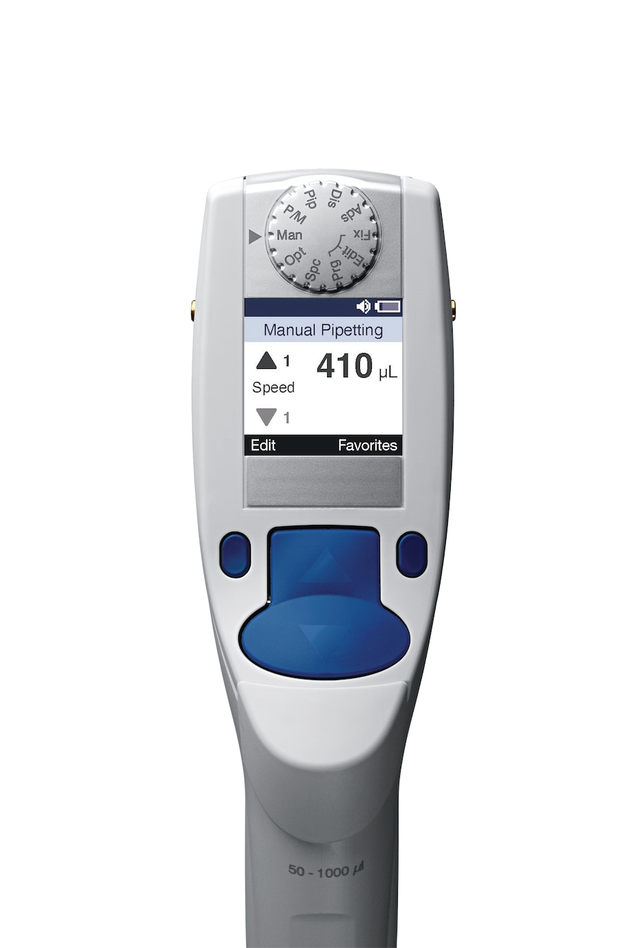 Eppendorf Xplorer® plus electronic pipette display and multi-function rocker Eppendorf Xplorer® plus electronic pipette display and multi-function rocker