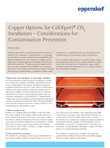 Copper Options for CellXpert<sup>®</sup> CO<sub>2</sub> Incubators – Considerations for Contamination Prevention