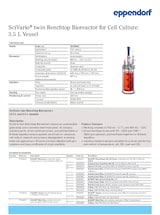SciVario Benchtop Bioreactor Cell Culture 3.5 L (Performance Sheet)