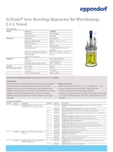SciVario Benchtop Bioreactor Microbiology 2.5 L (Performance  Sheet)