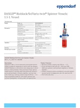 DASGIP Bioblock SciVario Spinner 1.5 L (Performance  Sheet)