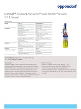 DASGIP Bioblock SciVario Stirrer 1.5 L (Performance  Sheet)