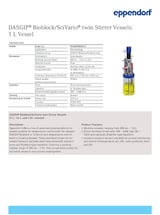 DASGIP Bioblock SciVario Stirrer 1 L (Spec Sheet)