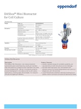 DASbox  Mini Bioreactor for Cell Culture (Performance  Sheet)