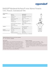 DASGIP Bioblock SciVario Stirrer 1.0 L Customized (Performance  Sheet)